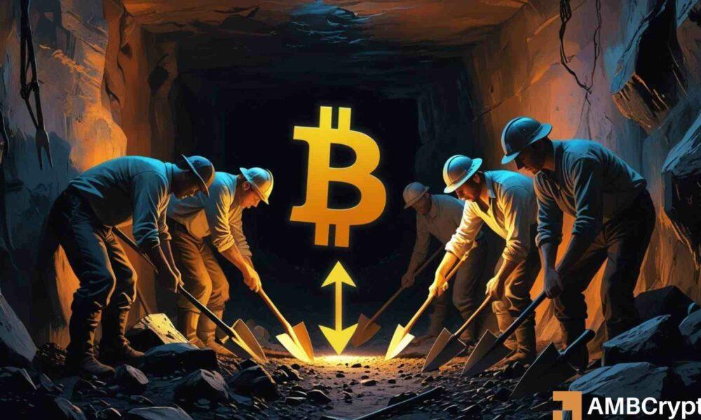 比特币:BTC 哈希率下降27%,对矿工意味着什么变化?