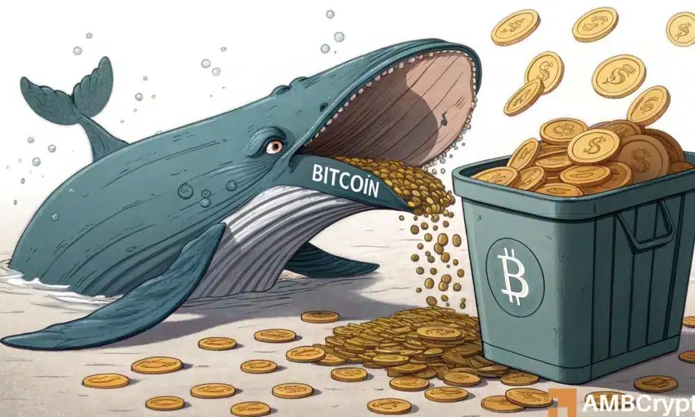 比特币巨鲸在一个月内抛售112,000个BTC，9月将迎来下跌市场？